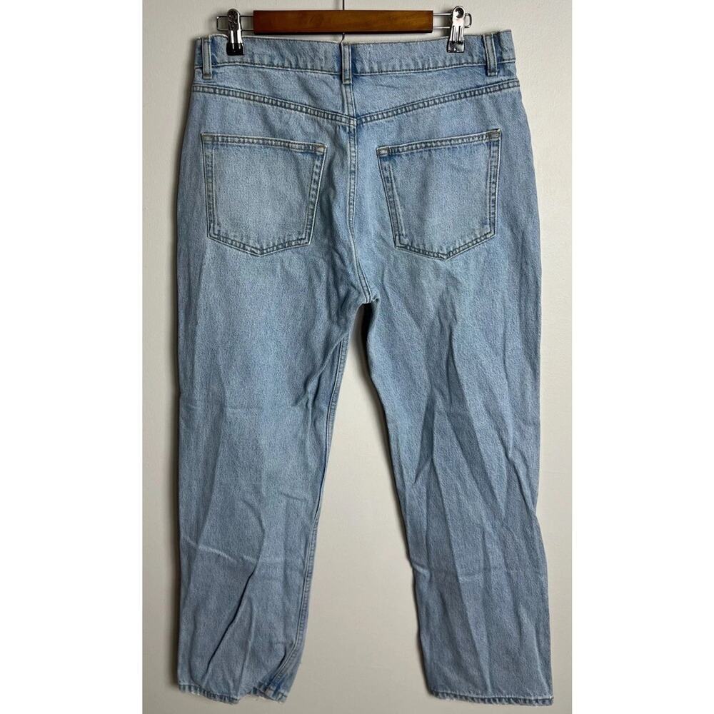 Reformation Cynthia High Rise Straight Leg Jeans Tahoe Button Fly Size 31 Womens - Picture 2 of 10